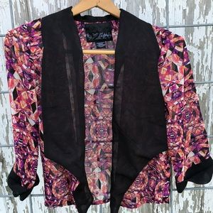 Daytrip chiffon open blazer size medium